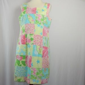 Lilly Pulitzer Women's Size 12 Pink Green Dress